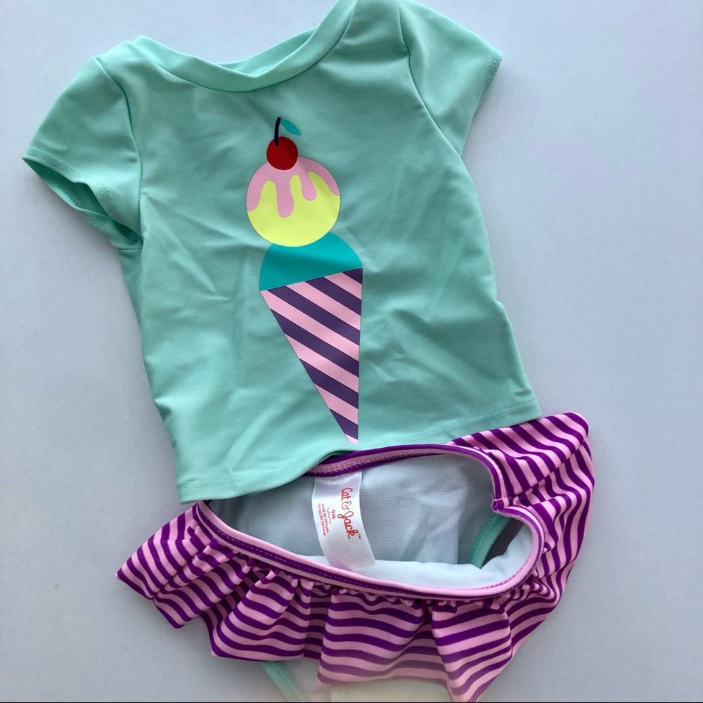 Baby swimsuit 2piece cat and Jack